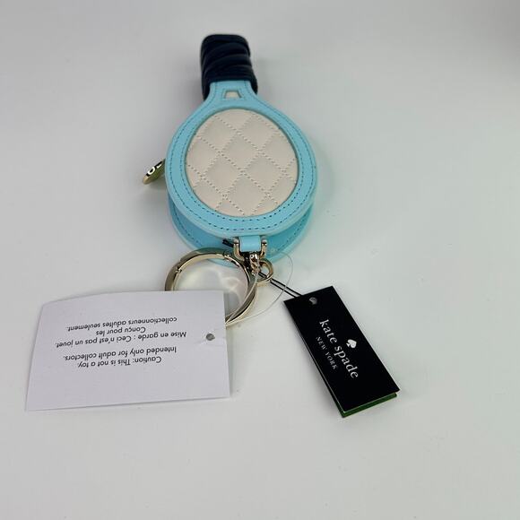 Kate Spade Grand Slam Tennis Wallet and 3D Tennis Racquet Coin Purse - Picture 12 of 12